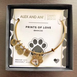 Alex and Ani Paw Print Bangle Bracelet